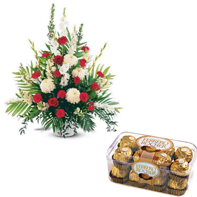 send flowers and ferrero chocolates to mysore