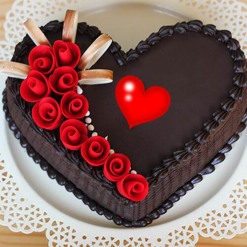 send heart shape cakes to belgaum