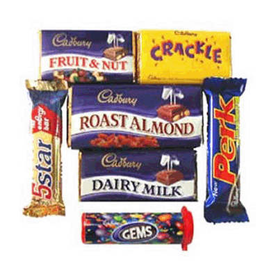 send cadbury's assorted chocolates to hubli