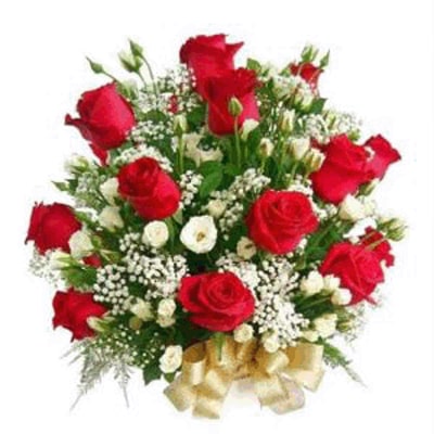 Bunch of 15 Red Roses to Mysore