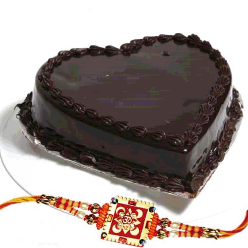 send rakhi with chocolate cake to your sweet brother to belgaum